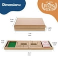 thumbnail image 2 of WE Games Solid Wood 2 Track Travel Cribbage Set, Cards & Metal Pegs, 2 of 11