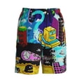 thumbnail image 4 of Geometry Dash Boys Swim Trunks Quick Dry Swim Shorts Kids Bathing Suits Boy Swimsuit Swimwear, 4 of 7