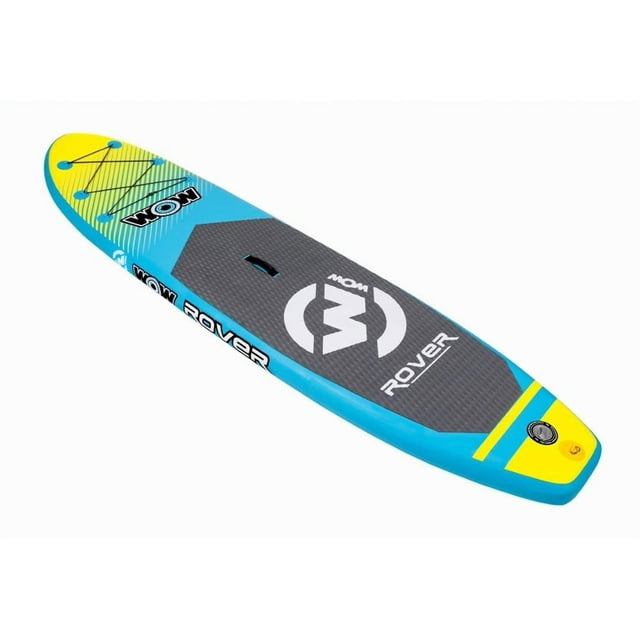 World of Watersports Paddle Board 21-3030 Rover; One Person/300 Pound Load Capacity; Blue And Yellow; Heavy Duty PVC