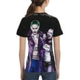 thumbnail image 5 of Harley Quinn Joker Animated Youth Unisex T-Shirt Crewneck Short Sleeve Double-Sided Print Tee Shirts Top For Boys Girls Kid Teen Small, 5 of 6