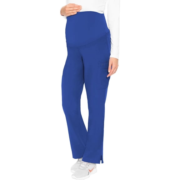 Med Couture Maternity Scrub Pants for Women Soft Stretch Pregnancy Scrubs Royal MD