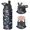 Alien Rocket Deep Blue Pattern, variant on Alien UFO Deep Blue Pattern Insulated Water Bottle with Straw, Vacuum Insulated Double Wall Travel Water Bottle 304 Stainless Steel Inner Liner Gifts Ideas for Teens Adults Office Workers Teachers