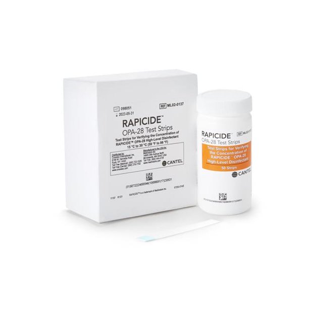 SPS Medical Supply 835024BT Rapicide Opa 28 Conc Level Test Strip 50