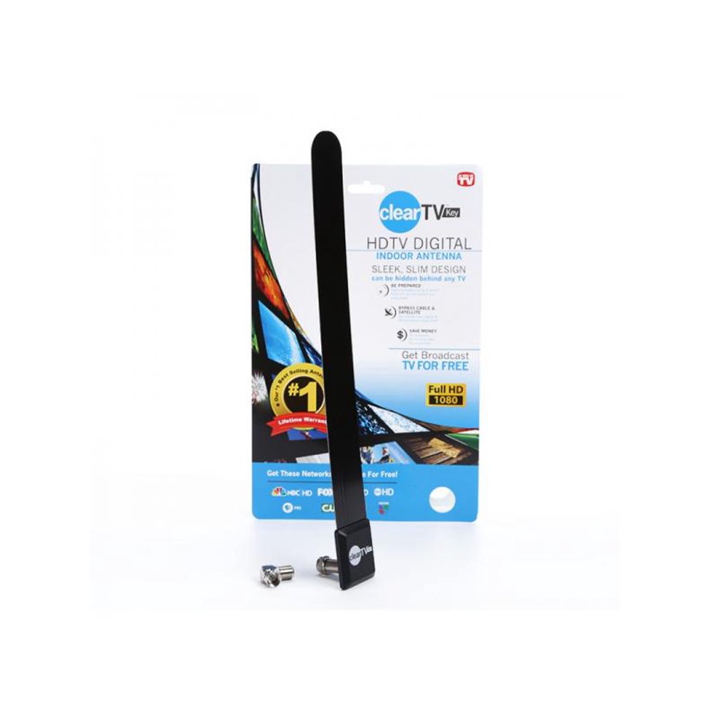 Clear TV Key Digital Indoor Antenna Stick Pickup More Channels with