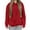 Red, variant on Comdrip Essentials Hoodie, Womens Oversized Solid Color Sweatshirts Pullover Women's Loose Casual Sweatshirts Hoodies for Women Brown XL