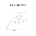 thumbnail image 2 of Dainolite - Wynne - 3W 1 LED Wall Sconce-4.5 Inches Tall and 4.5 Inches Wide, 2 of 2