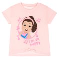 thumbnail image 3 of Ms. Rachel Toddler Girls' 2-Piece T-Shirt and Shorts Set Pink Music Notes, 3 of 4