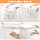 thumbnail image 4 of Caja transparente apilable para zapatos sin montaje organizador de plástico con puerta estante de pie con tapa, 4 of 8