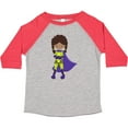 thumbnail image 3 of Inktastic African American Girl, Superhero Girl, Purple Cape Girls Toddler T-Shirt, 3 of 5