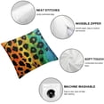 thumbnail image 4 of Ullo0ord Colorful Leopard Print Pillow Covers - Pillow Covers Animal Throw Pillow Case Cushion Cover with Zipper, 4 of 6