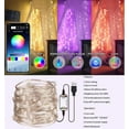 thumbnail image 5 of Guirnalda de luces LED USB Bluetooth de 10 m y 100 LED para decoración de árbol de Navidad, control remoto por aplicación, cambio de color y sincronización con música., 5 of 5