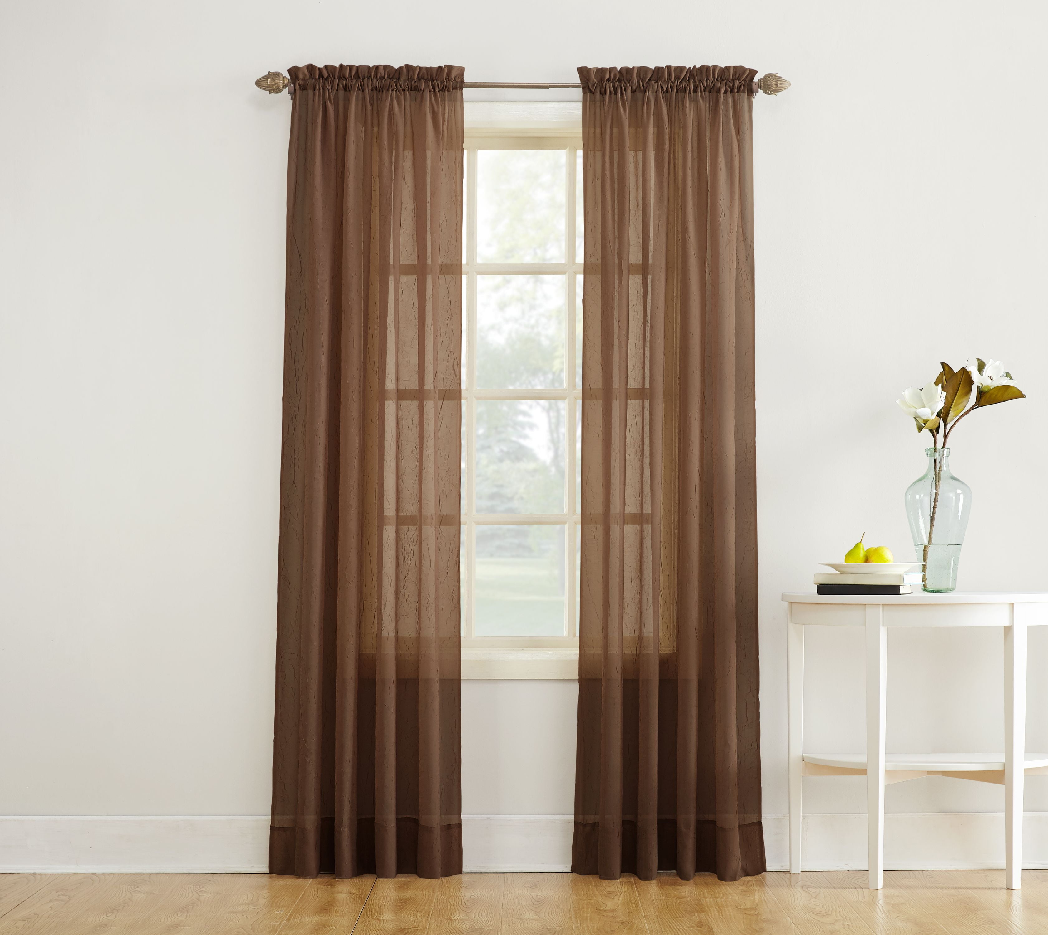 SUN TEXTILE RIDEAU DE POCHE ÉCRASÉ DE TIGE