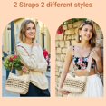 thumbnail image 2 of Bandolera Herald Straw Pocketbook hecha a mano para mujer, 2 of 8