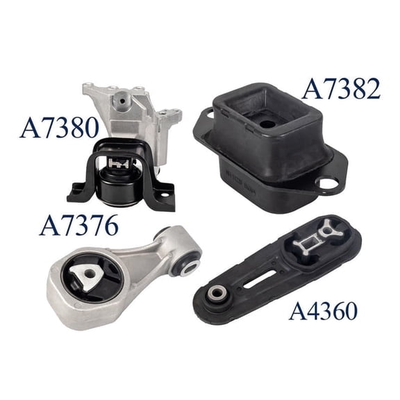 Engine Motor and Transmission Mount for 2013-2016 Nissan Sentra l4 1.8L Replacement for A7382 A7376 A4360 A4374(A7380) Set of 4