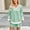 Green, variant on Heisall Two Piece Sets for Women Striped Print V Neck Long Sleeve Tops and Shorts with Pockets Casual Lounge Vacation Travel Outfits