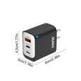 thumbnail image 3 of 200W USB C GaN Charger with 3 Ports, Fast Wall Charger Block for Cell Phone and Tablet, 3 of 7