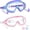 White Pink &Blue Purple, variant on 2 Pcs Swim Goggles with Earplugs, Wide View Anti Fog UV Swimming Mask Pool Goggle for Girls Boys