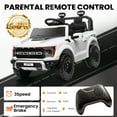 thumbnail image 4 of 24V Ride On Toys for Big Kids 2 Seater, Ford F150 Electric Car for Kids, Battery Powered Kids Ride On Car to Drive, Toddler Car with Bluetooth LED Light for Boys Girls 3-8, White, 4 of 9