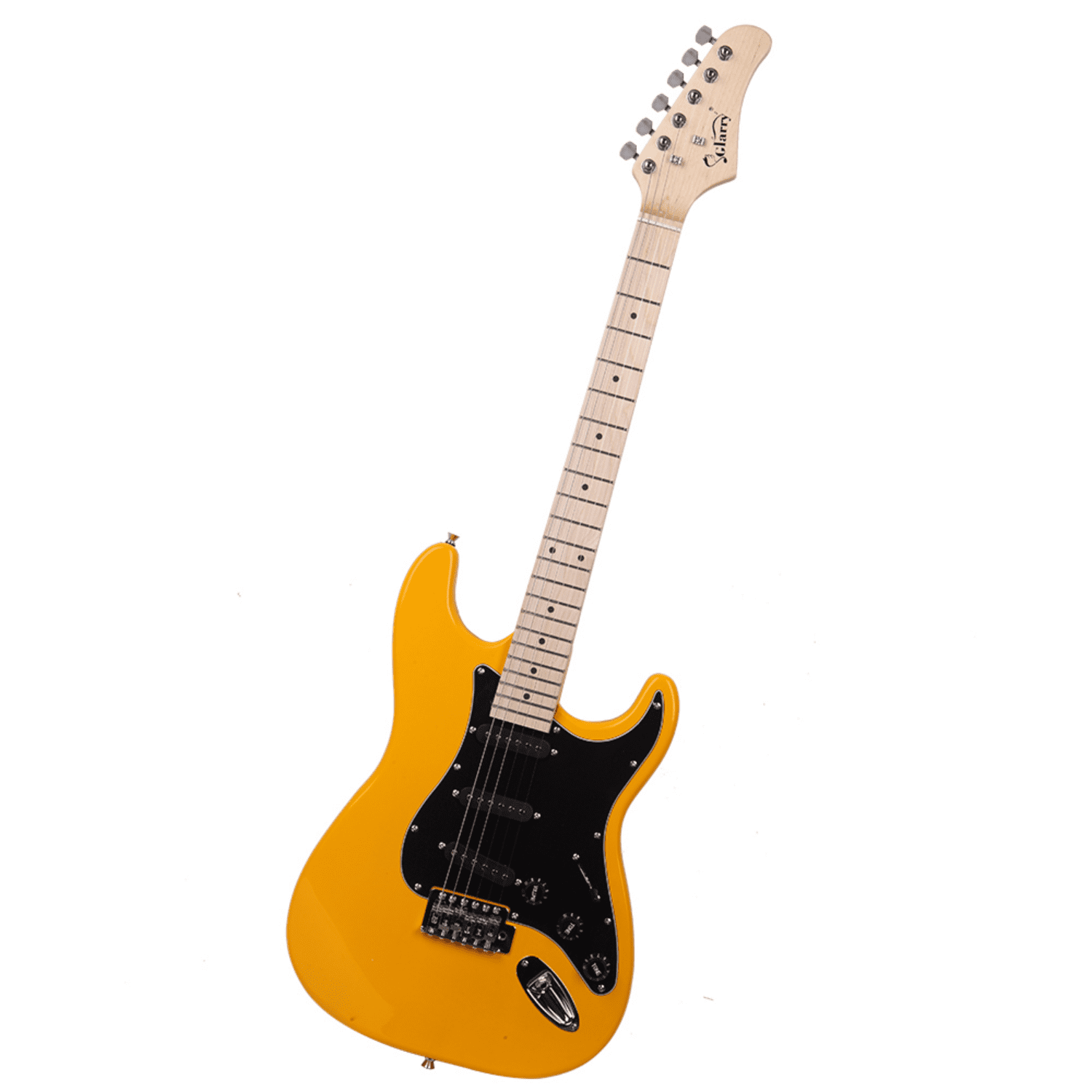 Hassch Electric Guitar with Gig Bag, 39 inch Beginner Electric Guitar Kit with Strap, Plectrum, Tremolo Bar, Spanner Tool and Connecting Wire, Orange