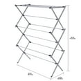 thumbnail image 3 of Mainstays Oversized Collapsible Steel Clothes Drying Rack, Silver, 3 of 8