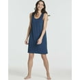 thumbnail image 6 of 3 Pack: Women's Scoop Neck Sleeveless Nightgown Sleep Dress Nightshirt (Available In Plus), 6 of 6