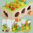 thumbnail image 4 of Wooden Animal Car Learning Toy for 0-3 Year Olds: Multifunctional Baby Activity Set with Shape Matching, Carrot Pulling & Driving Games – Compact, Durable, Ready-to-Play Educational Playset for, 4 of 6