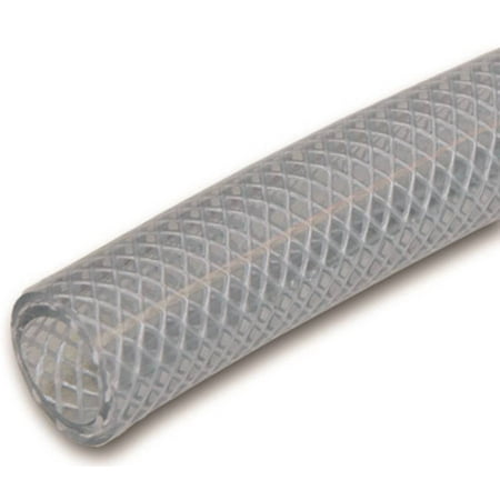 Clear Braided Pvc Hose - Abbott Rubber Braided Non-Toxic Vinyl Tubing, 3/4 in, 3/4 in ID x 1 in x 50 ft L, Reinforced PVC