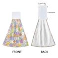 thumbnail image 3 of Haosy 2 Pack Kitchen Wash Cloths with Hanging Loops Absorbent Absorbent Quick Drying Hand Towels, Cute Cartoon Cloud, 3 of 7
