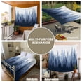 thumbnail image 6 of Navy Blue Ombre Tapestry for Bedroom Wall Hanging Tapestry,Primeval Forest Modern Abstract Art Aesthetics Ceiling Backdrop Tapestries Poster Blanket Wall Decor for Teens Room Living Room 51" x 59", 6 of 8