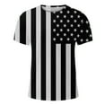 thumbnail image 4 of Aloohaidyvio 4th of July Shirts for Men 1776 Vintage American Flag Patriotic Round Neck Short Sleeve Tops USA Independence Day T-Shirt 3XL, 4 of 5
