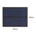thumbnail image 2 of 0.5W 5.5V Panel Solar PET Laminado 76x60 Mm Cargador Panel Solar para Placa Bricolaje, 2 of 7