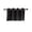 Black, variant on Short Light Blocking Curtains Kitchen Window Treatment Polyester Cafe Style Drapes with Grommets for Bathroom Office Small Windows