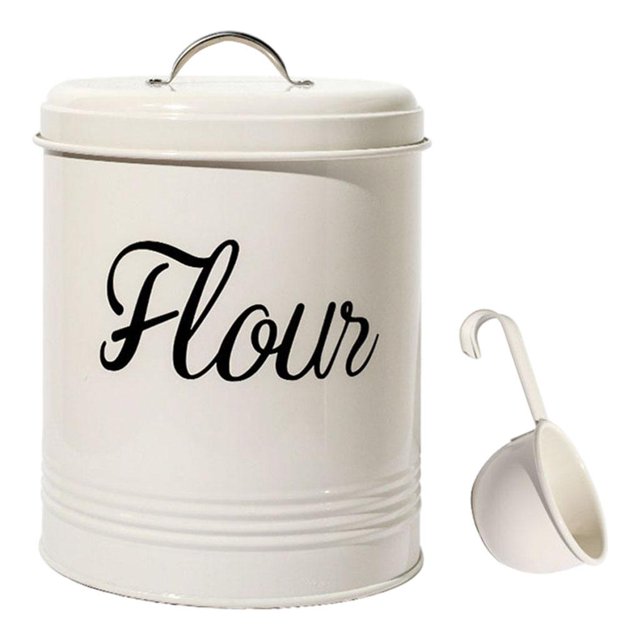 botes de cocina Caja de Tarro de Lata de Almacenamiento de de Alimentos de Metal 5L Decoración de Contenedor de Granja con Tapa Magideal botes de cocina