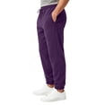 thumbnail image 5 of Mens Athletic Sweatpants with Pockets Drawstring Waist Casual Baggy Fleece Joggers Running Workout Track Pants Dark Purple S, 5 of 10