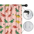 thumbnail image 4 of Blackout Kids Curtains,Pink Christmas Dinosaurs Pattern Childrens Insulated Curtains Set Of 2,Bedroom Essentials,Toddler Room Decor 42"x54", 4 of 5