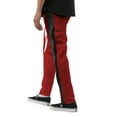 thumbnail image 3 of Ma Croix Men's Slim Fit Stripe Track Pants with Button Accent, 3 of 8