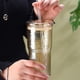 thumbnail image 4 of Vasos de vidrio con tapas y pajitas de vidrio, vaso de vidrio de borosilicato de 20 oz para café helado, agua y batidos, 4 of 5