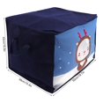 thumbnail image 2 of SHENMO Clothes Storage with Handle Non‑woven PVC Zipper Waterproof Dust‑proof Storage Bin Foldable Storage Box for Quilts Pillows Blankets ClothesNavy, 2 of 7