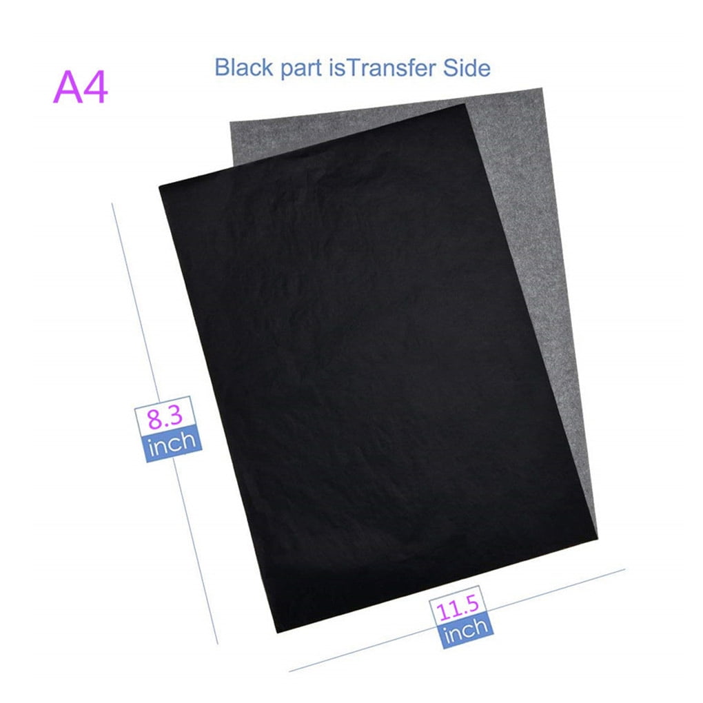  VILLCASE 100 Sheets Drawing Paper Transfer Paper for Drawing a4  Carbon Transfer Paper Printer Paper Toilet Paper Drawing Supplies Black  Printer Paper Graphite Carbon Transfer Paper