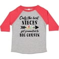 thumbnail image 3 of Inktastic Only the Best Nieces Get Promoted to Big Cousin Boys or Girls Toddler T-Shirt, 3 of 5
