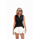 thumbnail image 2 of Blusas Sin Mangas para Mujer - Camisetas Sin Mangas Informales de Verano con Cuello en V, Camisas Holgadas de Cuello Liso, Color Negro, Talla L, 2 of 10