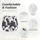 thumbnail image 4 of Balery Black And White Sheeps Pantalones cortos deportivos para mujer con forro y dos bolsillos, elásticos, para entrenamiento, gimnasio, yoga-Medium, 4 of 7