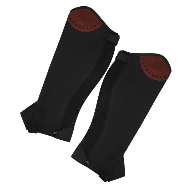 Protectores de piernas ecuestres para adultos polainas ecuestres 2 piezas medias chaparreras transpirables medias chaparreras reutilizables para montar a caballo para patio de Amonsee Otros