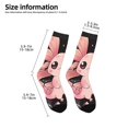 thumbnail image 2 of Goofa Cute Axolotl Sakura Blossoms B Pattern Children's Crew Socks, Kids' Daily Wear and Sports Socks, Breathable Socks, Sports Socks, Moisture-Wicking Socks for Children, 2 of 6