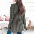 thumbnail image 1 of MKLEKYY Women Fleece Jacket Sweaters Womens Open Sleeve Knit Boho Long Patchwork Coat Cardigan Pockets Front Sweater, 1 of 4