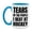 White/Light Blue, variant on Funny Hockey Mug - "Tears Of The People I Beat At Hockey" - 11Oz Or 15Oz Ceramic Coffee Cup