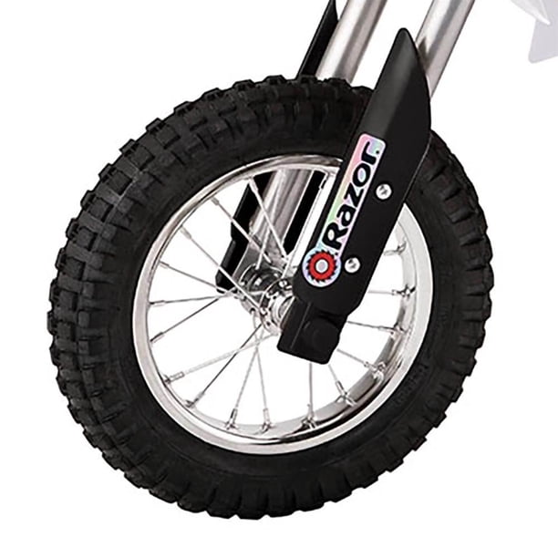 Electric Motocross Dirt Bike for Outdoor Park, White & Black