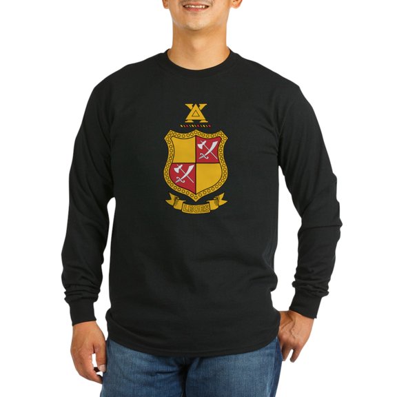 CafePress - Delta Chi Coat Of Arms Long Sleeve T Shirt - Long Sleeve Dark T-Shirt