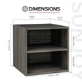 thumbnail image 3 of Sunjoy Quub Split Cabinet, MDF Wood Cabinet for Living Room, Bedroom and Other Indoor Space, 3 of 8