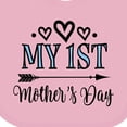 thumbnail image 4 of Inktastic My 1st Mothers Day Girls Baby Bib, 4 of 4
